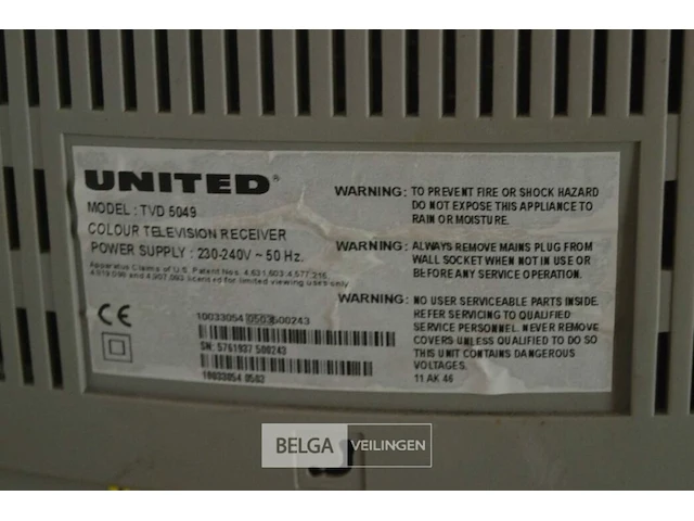United tv/dvd - afbeelding 4 van  5