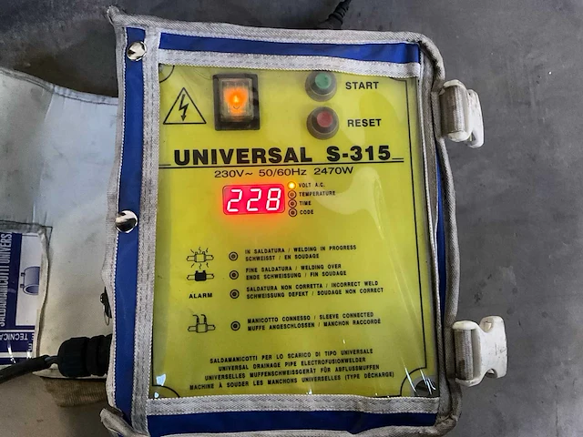Universal s-315 electromof lasapparatuur + spiegellas apparaat voor pe buizen - afbeelding 9 van  14