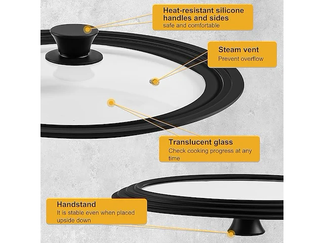 Universeel pannendeksel glas - afbeelding 2 van  4