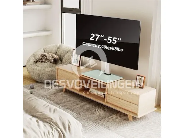 Universele witte tv-standaard - afbeelding 4 van  6