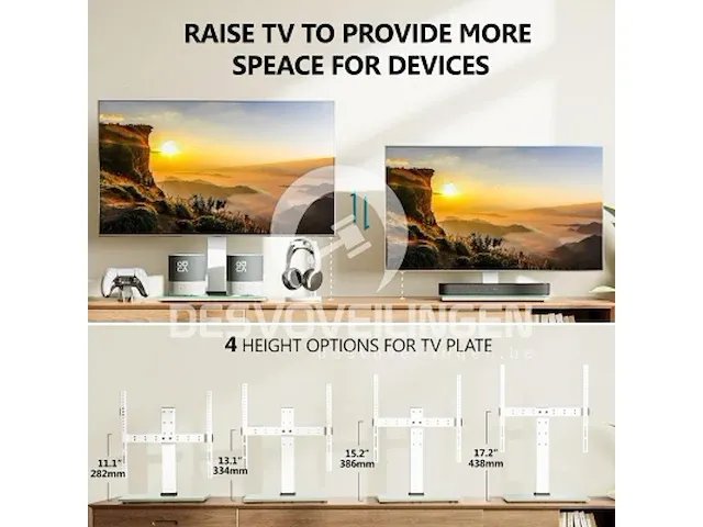 Universele witte tv-standaard - afbeelding 6 van  6