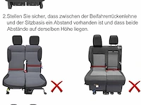 Universele zetelhoes set voor bestelwagens rood - afbeelding 2 van  5