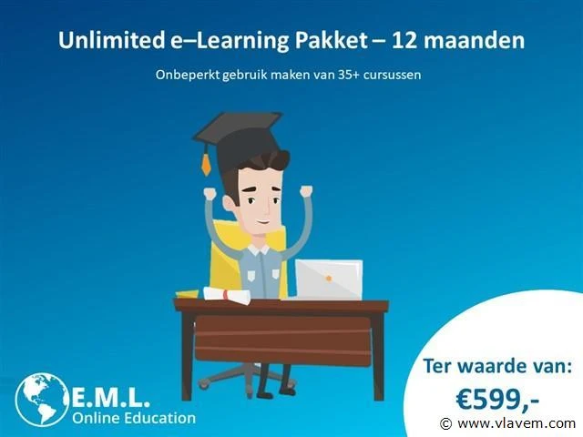 Unlimited e-learningpakket van emleducation.com (onbeperkt gebruik maken van 35+ cursussen) - afbeelding 1 van  1