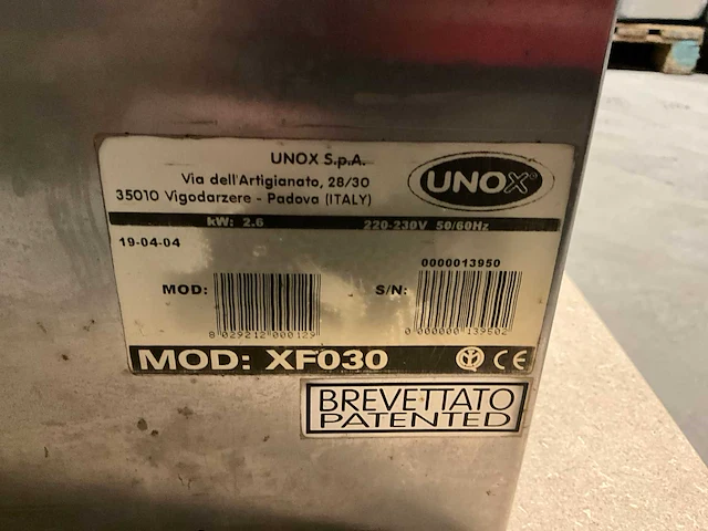 Unox - xf030 - heteluchtoven - afbeelding 4 van  5