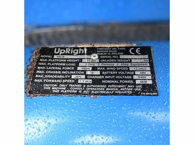 Upright - 2005 - ab38 - hoogwerker - afbeelding 10 van  24