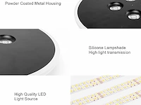 Uring led-plafondlamp 30cm zwart rond - afbeelding 2 van  4