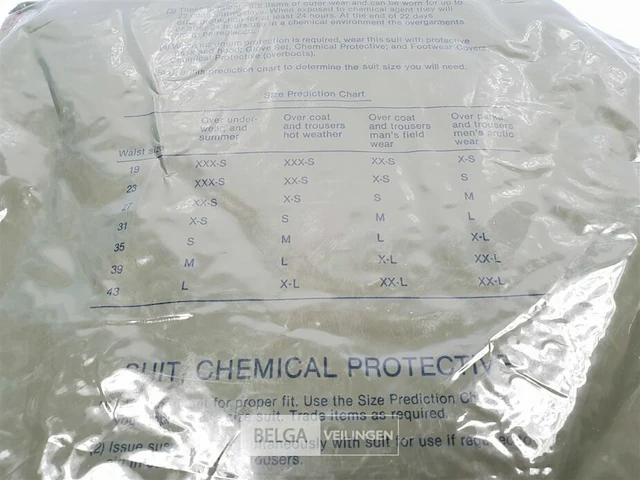 Us army chemical protective suit nbc pak - afbeelding 5 van  11