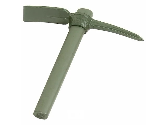 Us pikhouweel inklpabaar met houten steel en hoes legergroen - afbeelding 1 van  3