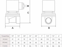 U.s. solid 1" g 24v dc messing magneetventiel - afbeelding 2 van  5
