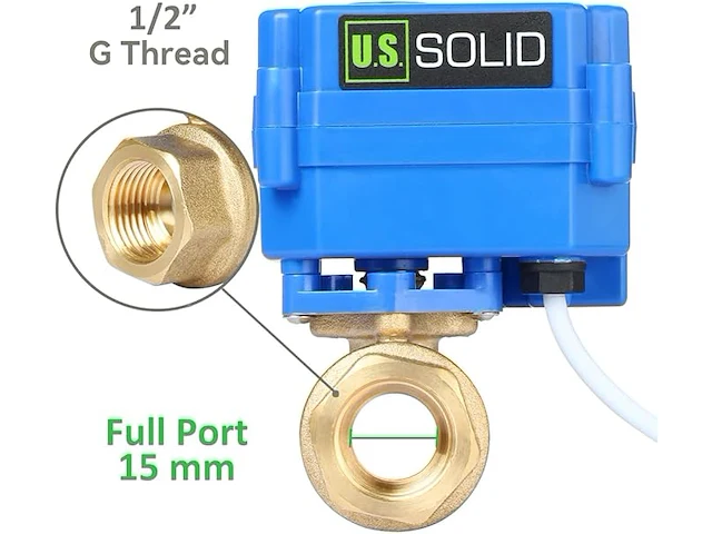 U.s. solid 1/2" gemotoriseerde kogelkraan - afbeelding 3 van  3