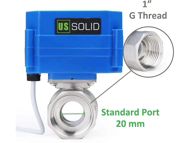 U.s. solid gemotoriseerde kogelkraan 1/4 " - afbeelding 2 van  5