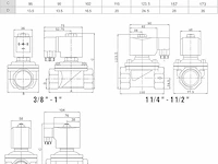 U.s. solid magneetventiel messing g 3/8" - afbeelding 4 van  4