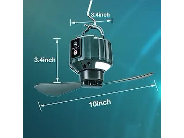 Usb-campingventilator - afbeelding 2 van  3