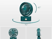 Usb tafelventilator groen - afbeelding 2 van  3