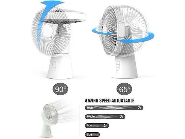 Usb-tafelventilator - afbeelding 2 van  4