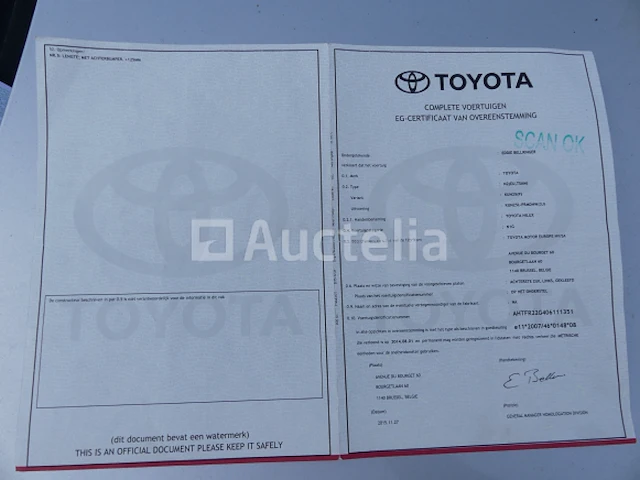 Utility pick-up 4x4 toyota hilux (2015-145.135 km) - vin ahtfr22g406111351 - afbeelding 19 van  30