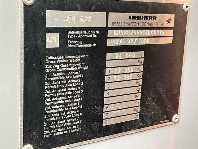 Utm 625 liebherr telescoopkraan l35 - afbeelding 17 van  39