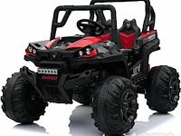 Utv 4x4 elektrische kinderauto 12v - 1 tot 6 jaar - rubberen banden - rood (nieuw)
