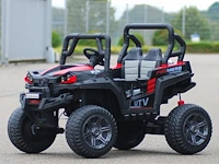 Utv 4x4 elektrische kinderauto 12v - 1 tot 6 jaar - rubberen banden - rood (nieuw) - afbeelding 7 van  7