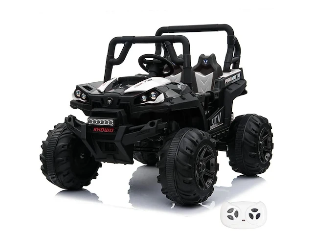 Utv 4x4 elektrische kinderauto 12v - 1 tot 6 jaar - rubberen banden - wit (nieuw) - afbeelding 1 van  7