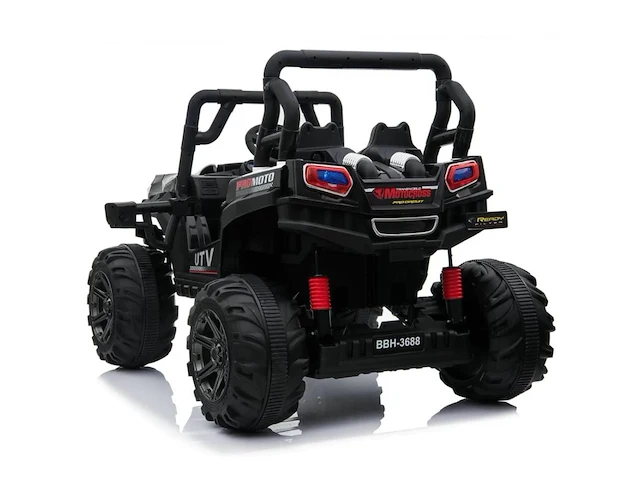 Utv 4x4 elektrische kinderauto 12v - 1 tot 6 jaar - rubberen banden - wit (nieuw) - afbeelding 2 van  7