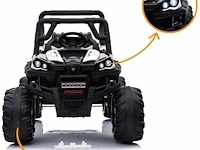 Utv 4x4 elektrische kinderauto 12v - 1 tot 6 jaar - rubberen banden - wit (nieuw) - afbeelding 3 van  7