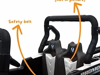 Utv 4x4 elektrische kinderauto 12v - 1 tot 6 jaar - rubberen banden - wit (nieuw) - afbeelding 5 van  7