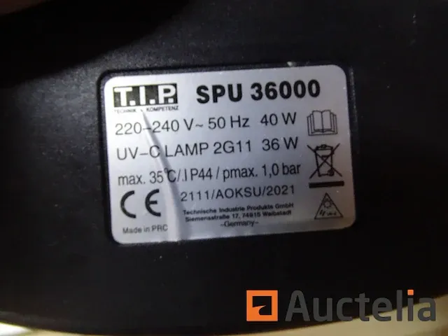 Uv-c clarifier spot t.i.p spu 36000 voor zwembad - afbeelding 4 van  5