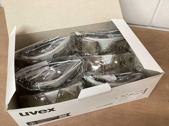 Uvex pheos veiligheidsbril anti fog (80x) - afbeelding 3 van  6