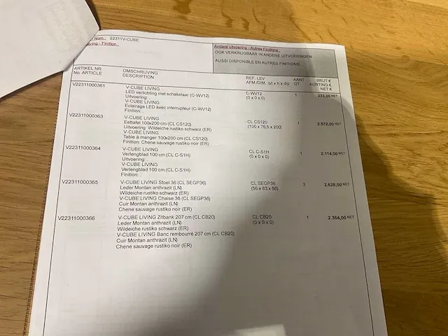 V-cube living volledige eetkamer - afbeelding 3 van  11