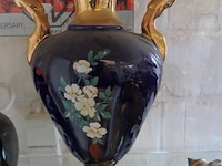 Vaas blauw/goud - afbeelding 1 van  2