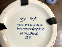 Vaas deksel delft blauw - afbeelding 2 van  2