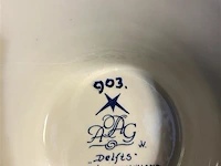 Vaas deksel delft blauw - afbeelding 2 van  2