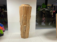 Vaas in teak h150cm