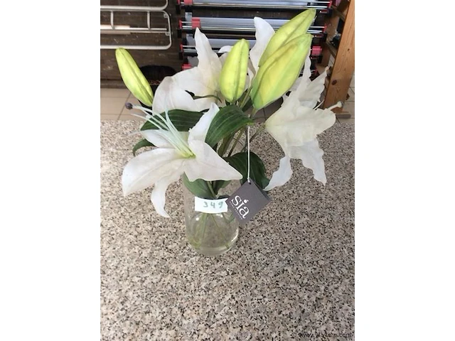 Vaas met bloemen sia - afbeelding 1 van  2