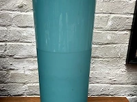 Vaas turquoise glas h:40cm - afbeelding 1 van  1