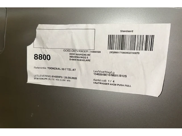 Vaatwas smeg - afbeelding 3 van  11