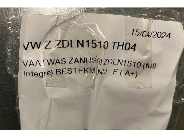 Vaatwas zanussi - afbeelding 6 van  6