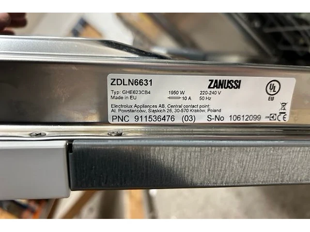 Vaatwas zanussi - afbeelding 5 van  10
