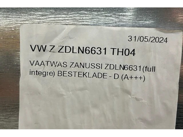 Vaatwas zanussi - afbeelding 8 van  8