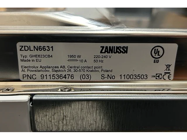 Vaatwas zanussi - afbeelding 6 van  7