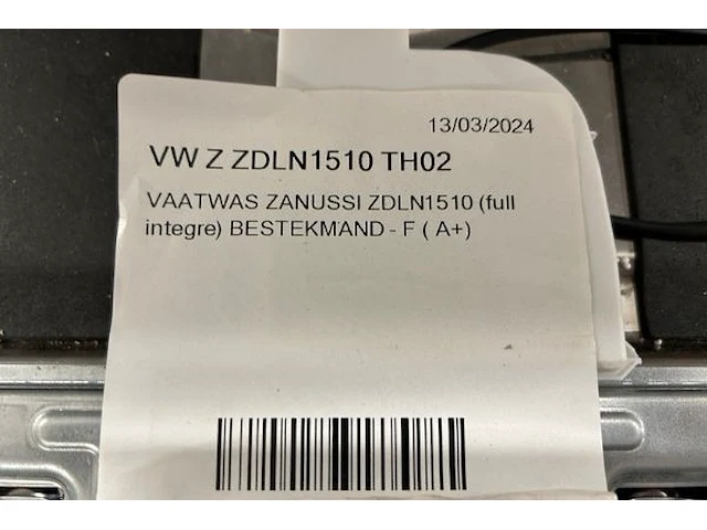 Vaatwas zanussi - afbeelding 8 van  8