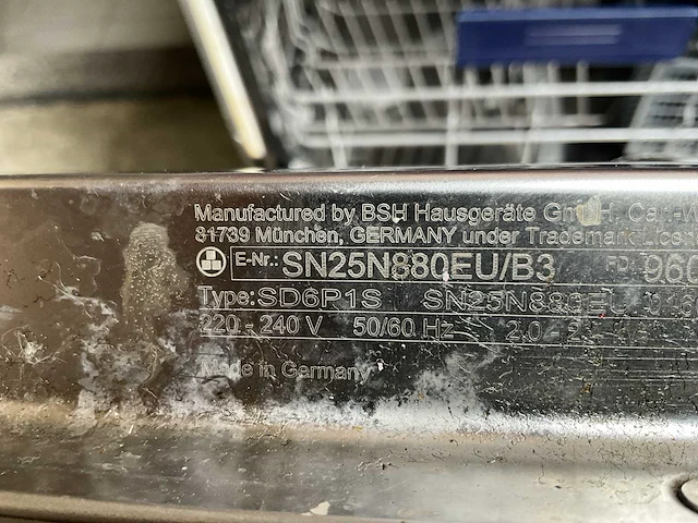Vaatwasser siemens sd61p1s - afbeelding 5 van  5