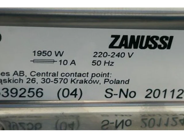 Vaatwasser zanussi - afbeelding 7 van  9