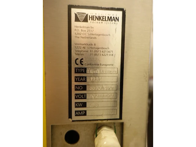 Vaccuummachine henkelman - afbeelding 5 van  6