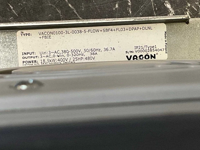 Vacon 0100 frequentieregelaar - afbeelding 5 van  5