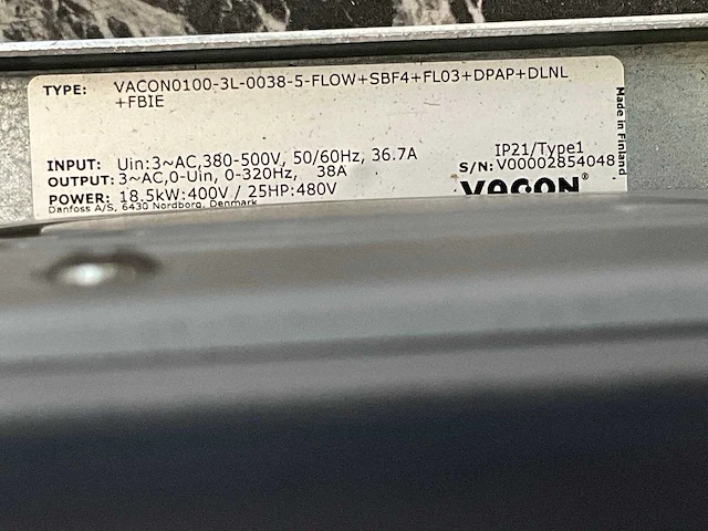 Vacon 0100 frequentieregelaar - afbeelding 5 van  5