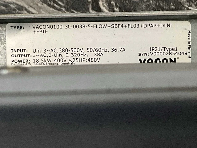 Vacon 0100 frequentieregelaar - afbeelding 5 van  5