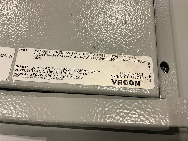Vacon vacon0100-3l-0261-7-ed-flow frequentieregelaar - afbeelding 6 van  11