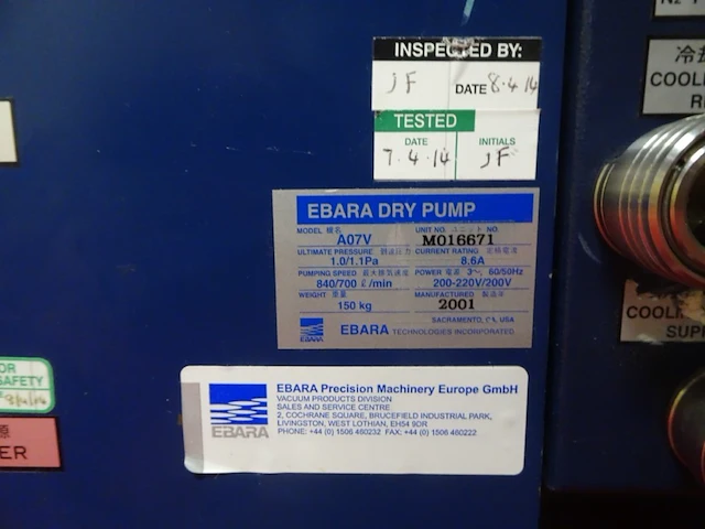 Vacuum pump ebara - afbeelding 3 van  6